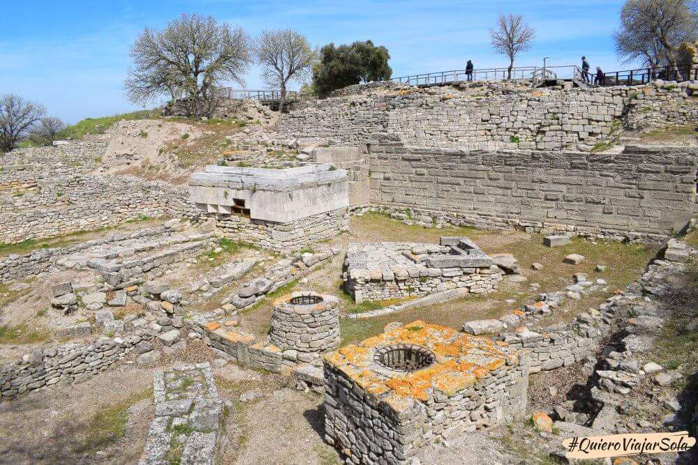 Parte de las ruinas de Troya