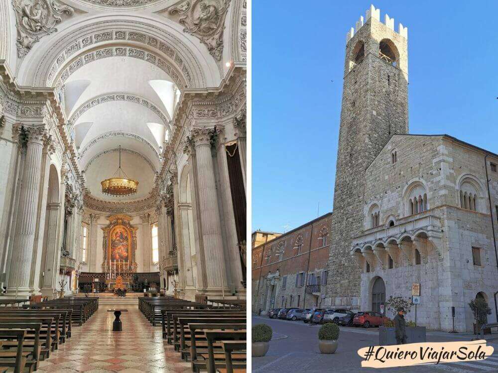 Edificios de la Piazza Duomo en Brescia