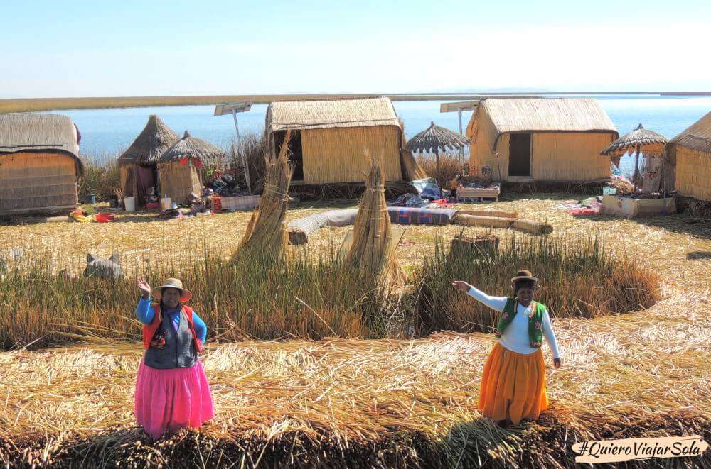 Recibimiento en las Islas de los Uros