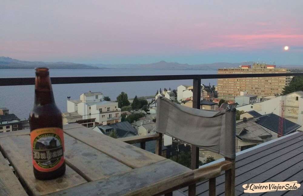 Un atardecer desde la terraza del hostel Inn