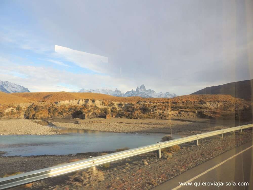 Viajando en autobús al Chaltén