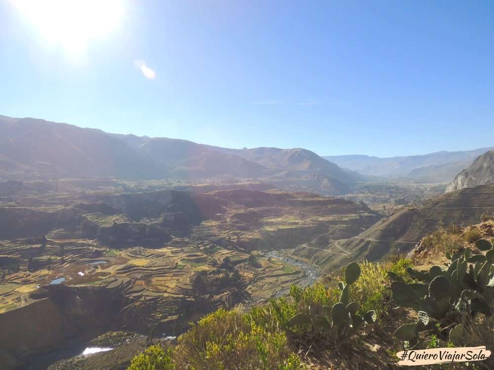 Vista del valle del Colca