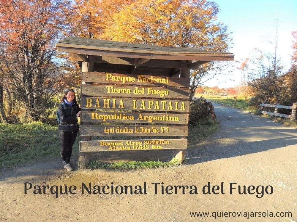 Yo en el Parque Nacional Tierra del Fuego