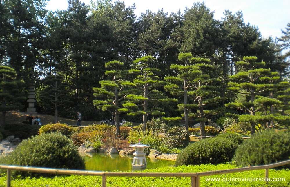 Jardín japonés en Nordpark en Düsseldorf