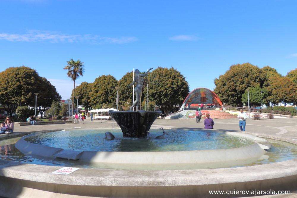 Fuente en la Plaza de Armas