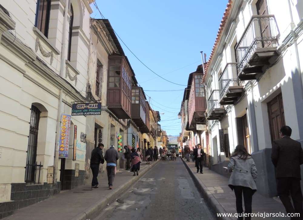 Una calle de Potosí