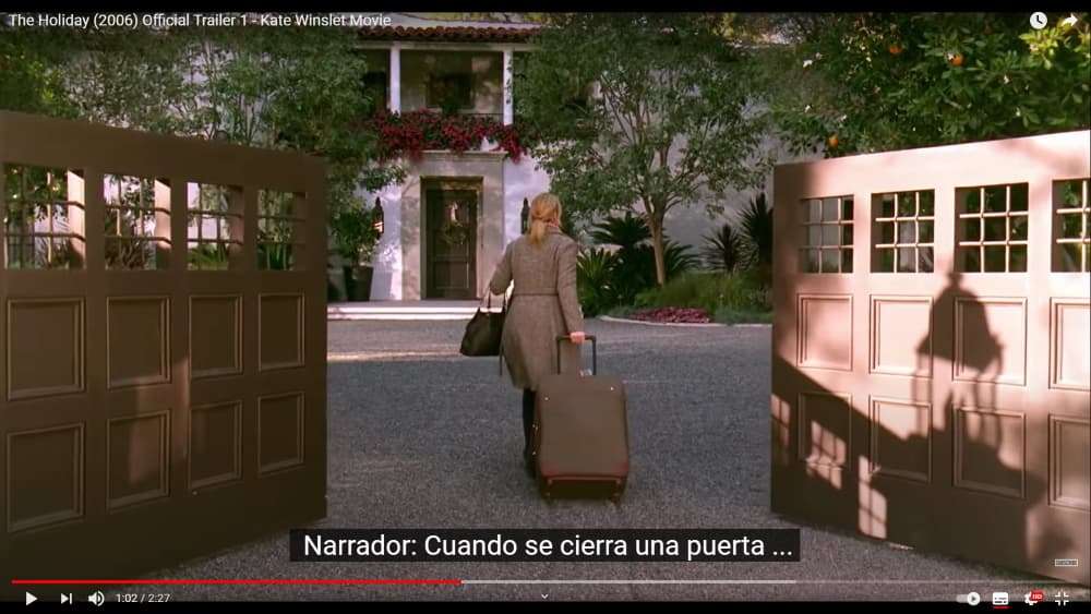 peliculas para viajar sola, The holiday