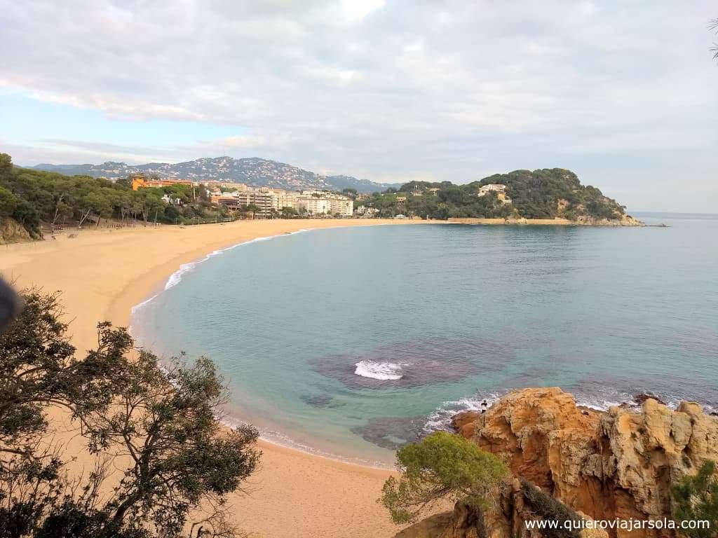 Vista panorámica de la Playa de Fenals