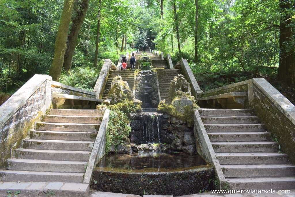 Escalinata en el Bosque de Busaco