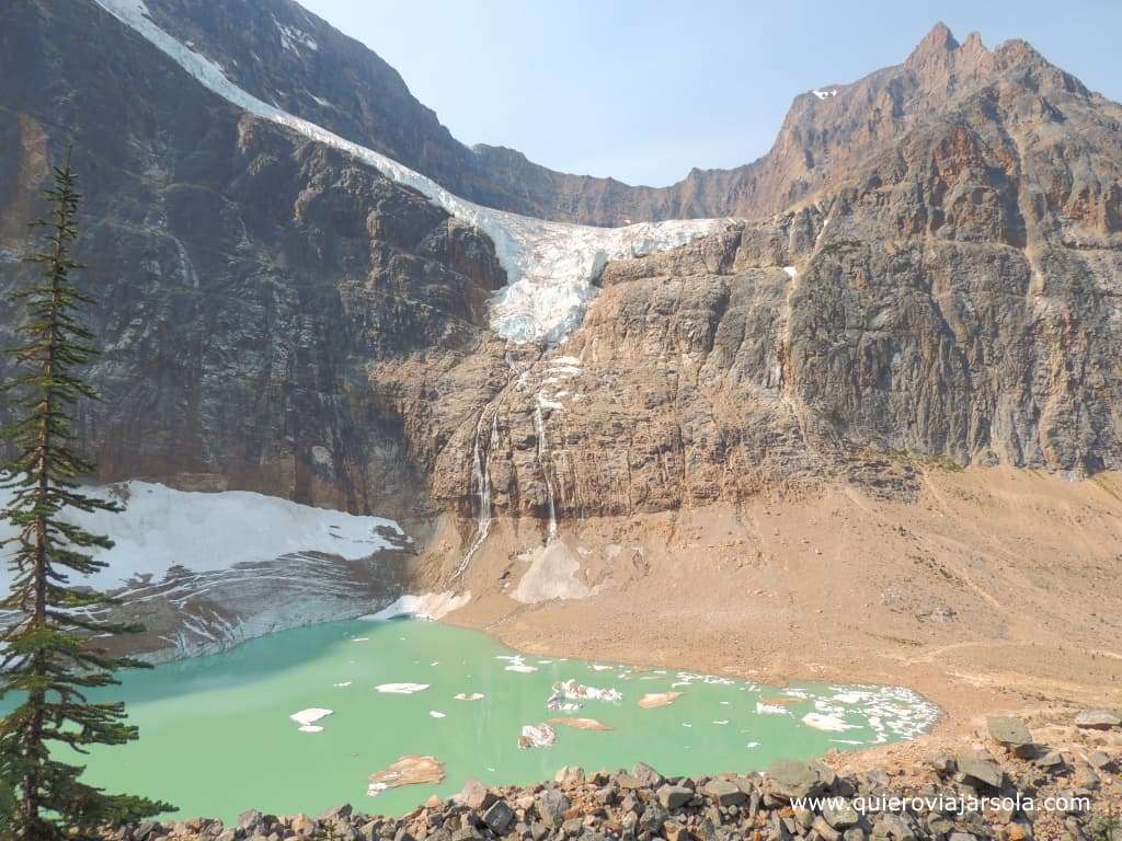 Glaciar en el Mount Edith Cavell