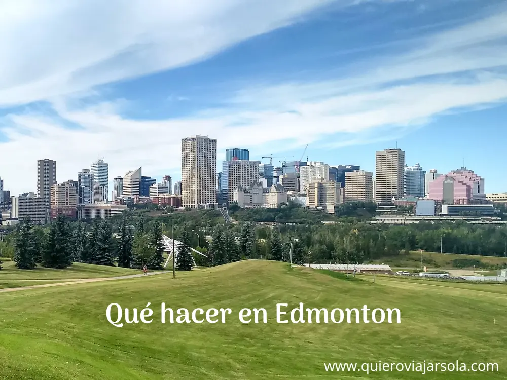 Vista panorámica del Downtown de Edmonton