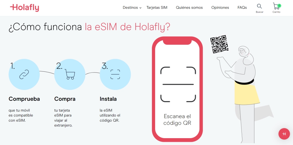 eSIM Holafly - como funciona