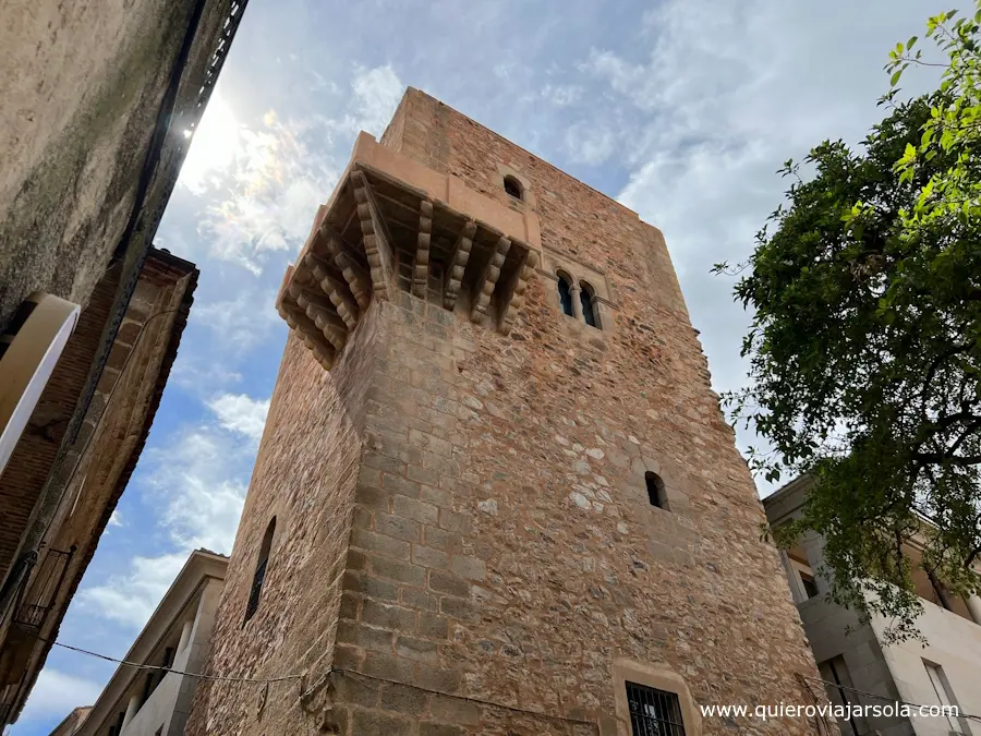 Vista de la Torre de Espaderos y su matacán