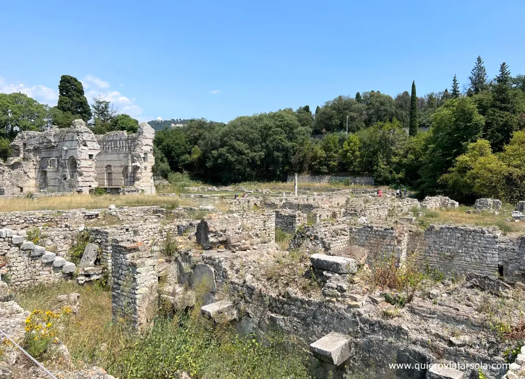 Ruinas de la antigua ciudad romana de Cimiez