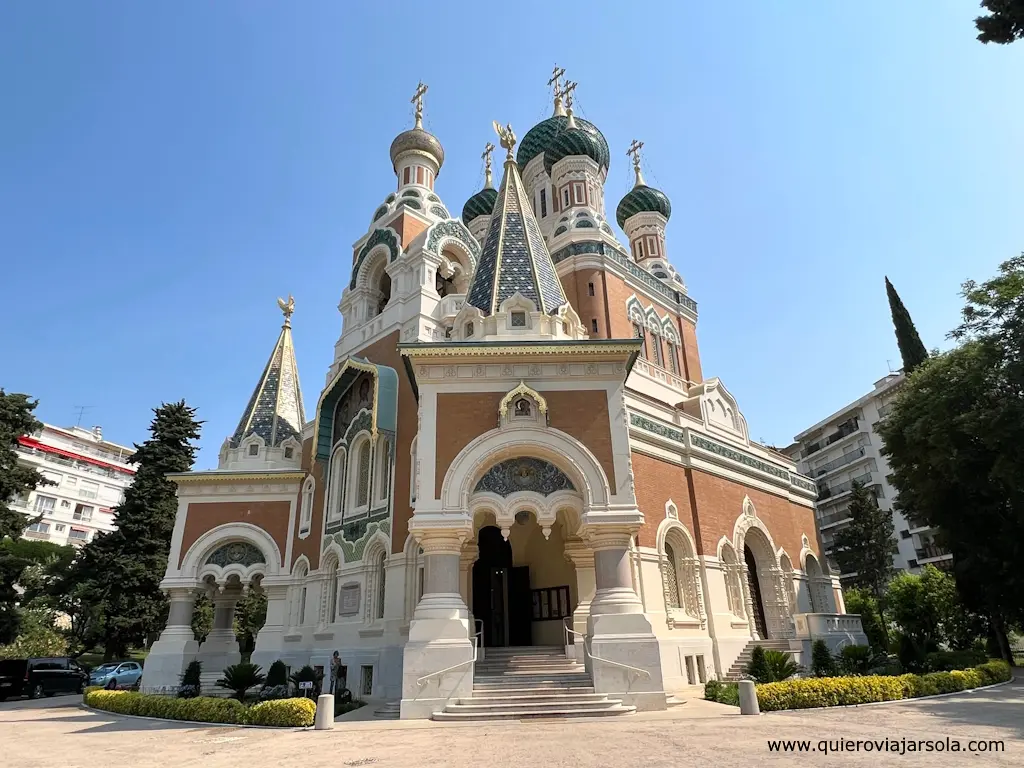 Fachada de la iglesia ortodoxa rusa de NIza