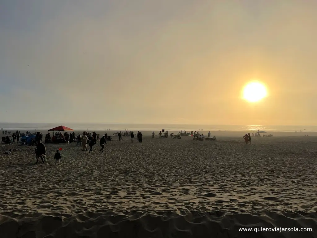 Atardecer en la playa Ocean Beach