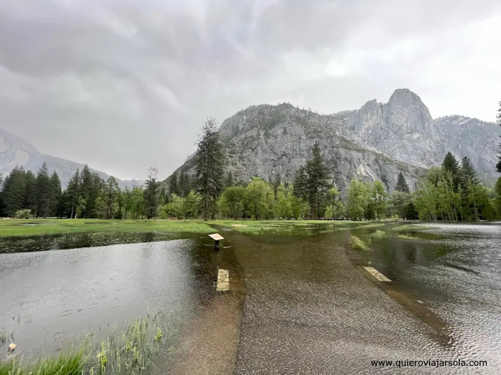 Inundación en el Parque Nacional Yosemite