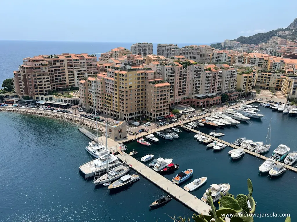 Vistas del barrio de Fontvieille en Mónaco