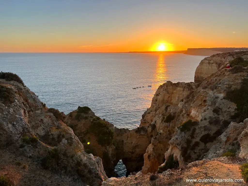 Atardecer en la Ponta da Piedade de Lagos