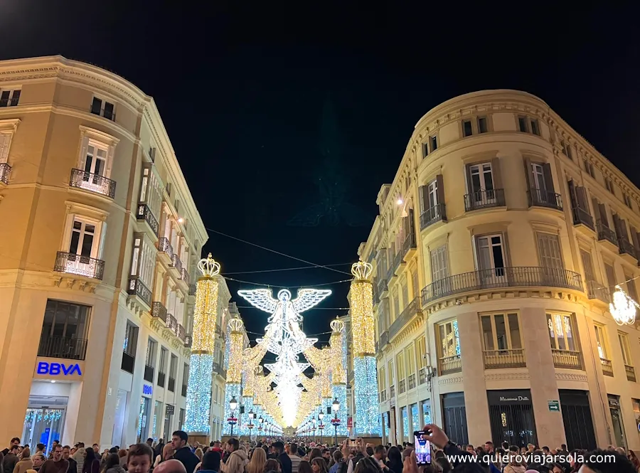 Iluminación de Navidad en la Calle Larios de Málaga