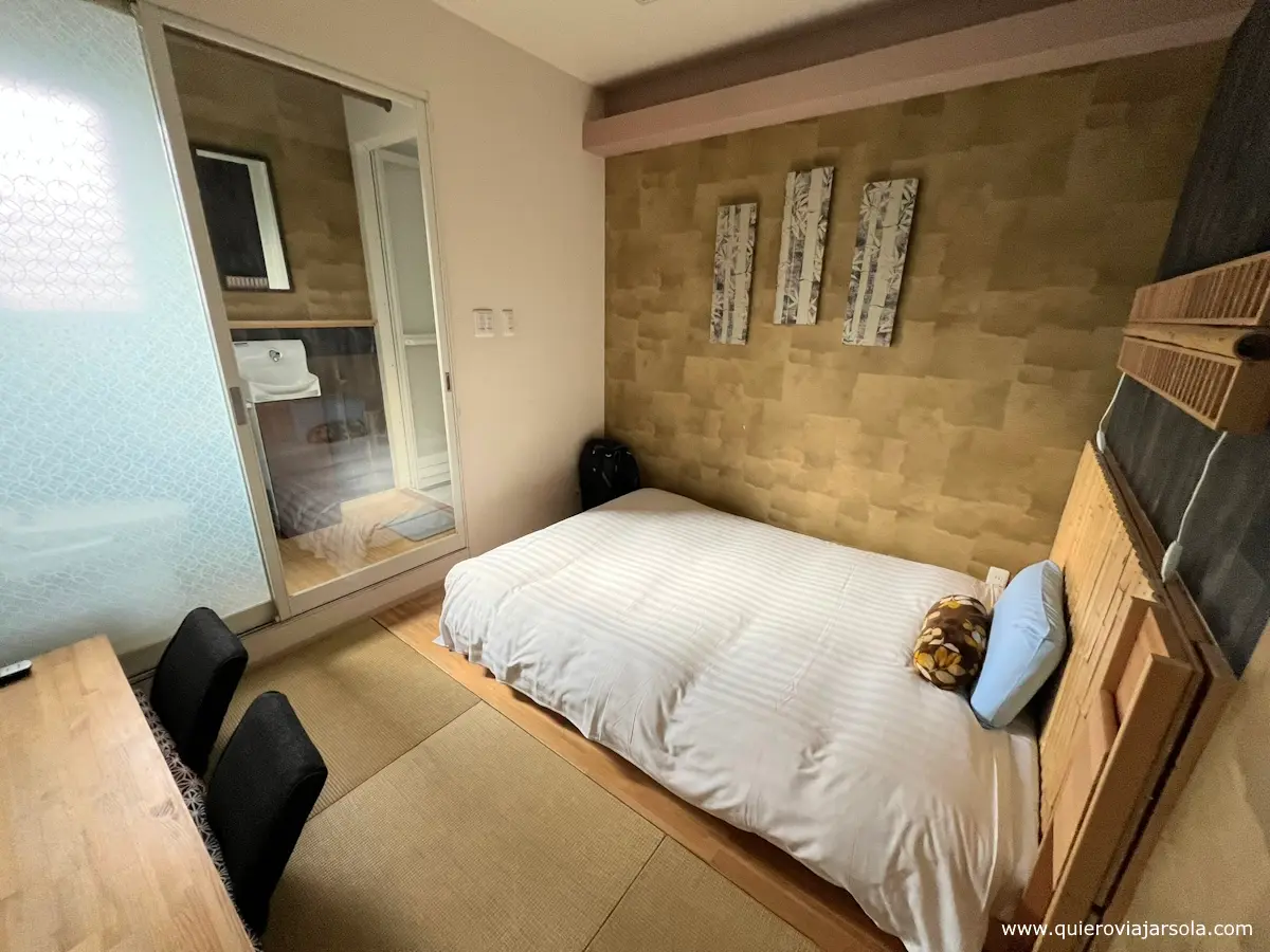 Mi habitación en un ryokan japonés en Nara