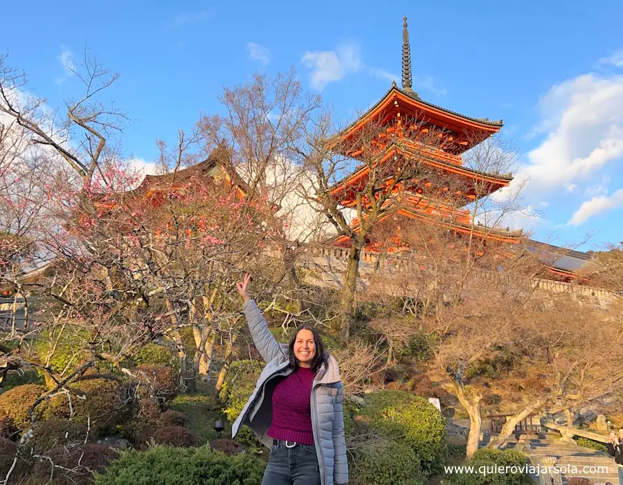 Yo en el templo Kiyomizu-dera