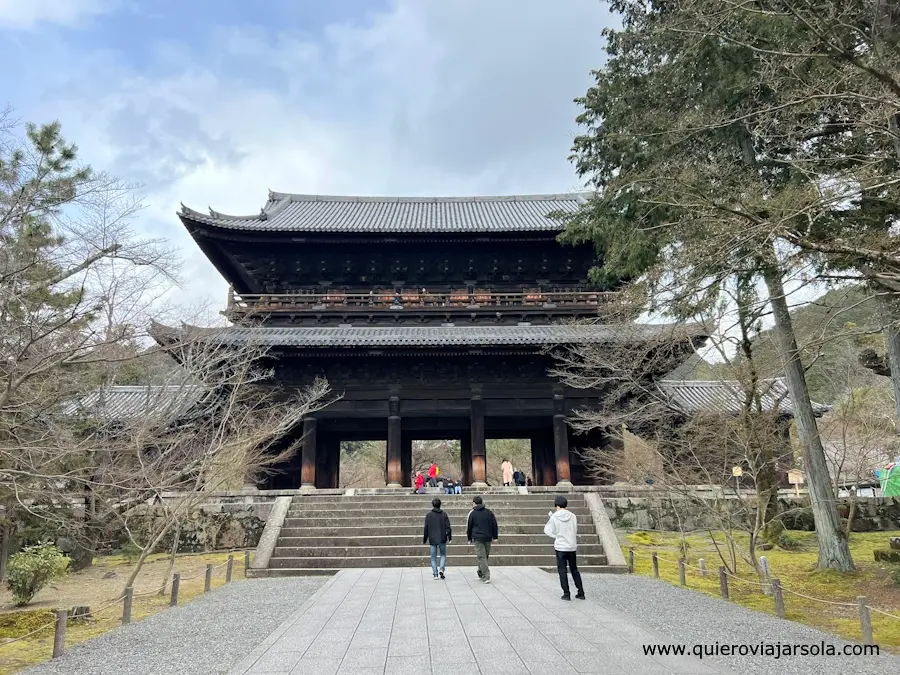 La puerta de entrada al templo Nanzen-ji