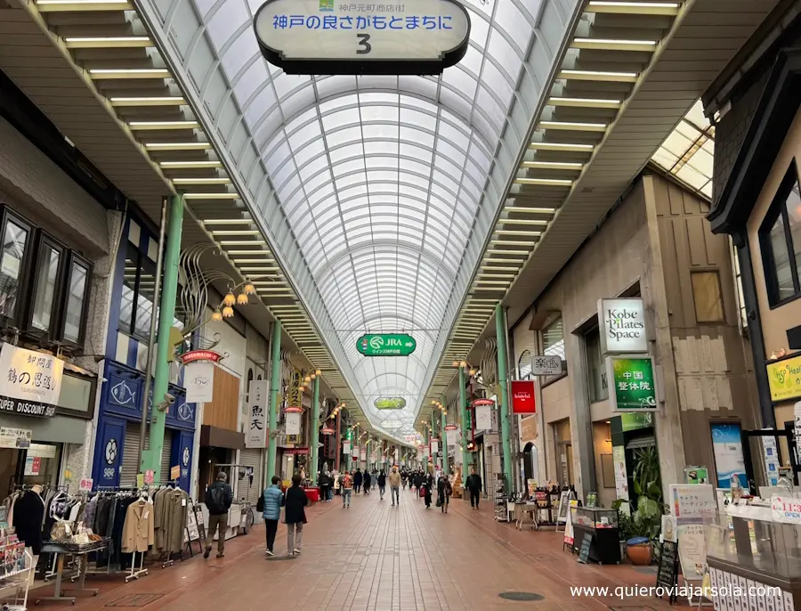 Una zona de la calle Motomachi