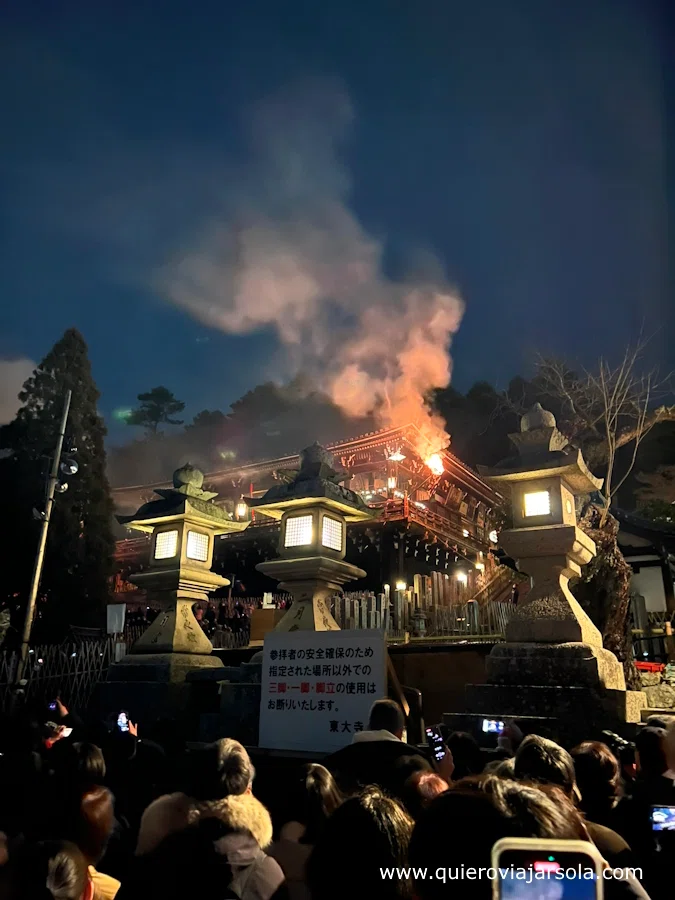 Ceremonia del Omizutori en Nara