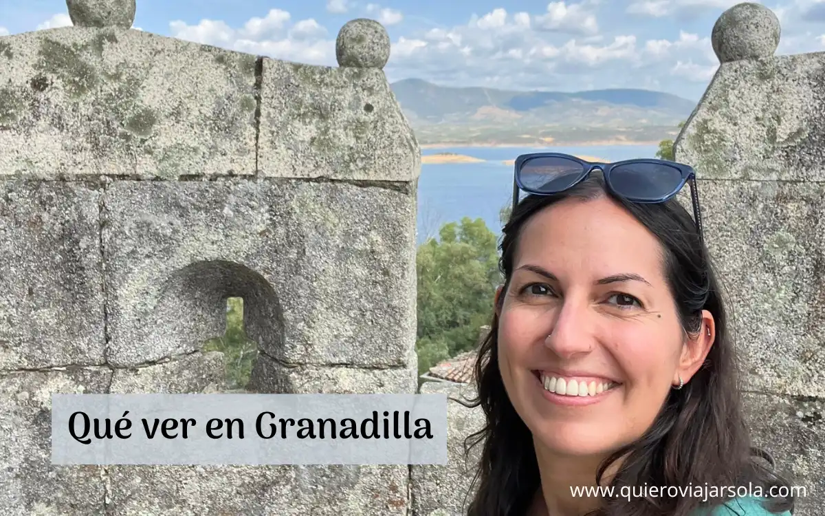 Yo en las almenas del castillo de Granadilla