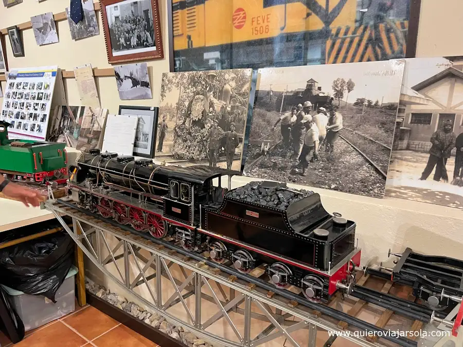 Maqueta de un tren en el Museo del Ferroviario