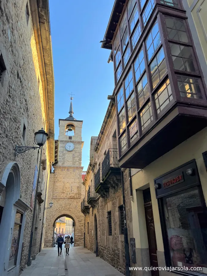 Calle del Reloj en Ponferrada